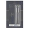 Parker Jotter Duo Gift Set with Ballpoint Pen &amp; Mechanical Pencil (0.5mm)   Stainless Steel with Chrome Trim   Blue Ink Refill