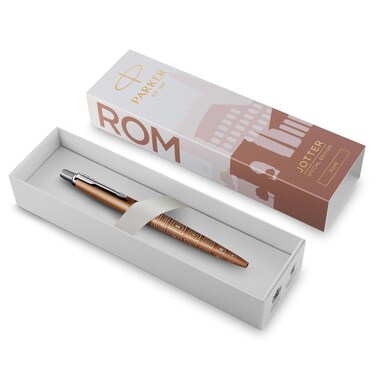 Parker Jotter Ballpoint Pen   Special Edition   Rome Bronze CT   Medium Point with Blue Ink   Gift Box