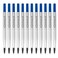 Parker Rollerball Pen Refills   Medium Tip   Blue QUINK Ink   12 Count
