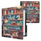 kwmobile Case Compatible with Amazon Kindle Scribe (2022/2024) Case - eReader Cover - Library Motto Multicolor