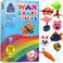PURPLE LADYBUG Bendable Wax Craft Sticks for Kids: 15 Colors, 2 Lengths - 6&amp;12 Inches, 150 of Each - Road Trip Activities for Kids, Restaurant Air Plane Car Travel Toys for Toddlers Easter Gift