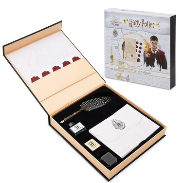 Harry Potter Quill and Ink Set - Feather Calligraphy Pen with Paper and Envelopes
