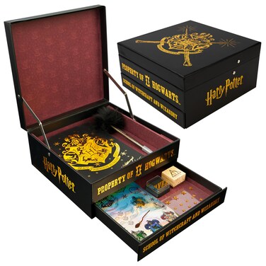 Harry Potter Scrapbook Kit for Kids with Notebook Gem Stickers Pen &amp; Stamp Craft Set Writing Drawing Gifts for Kids