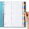 Alphabet Bividers for 3 Ring Binder - (3 Sets of 26), 8.5 x 11 Letter Size, A-Z Dividers - Easy Organization and Maximum Coverage