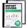 Report Covers - (Set of 10), 8.5 x 11 Letter Size, Clear Front Folders with 3-Prong Fasteners - Ideal for Presentations, Resumes &amp; Keeping Your Documents Neat and Professional
