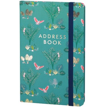Boxclever Press Small Address Book with Over 400 Spaces. Hardcover Address Book with Alphabetical Tabs, Pocket, Change of Address Labels. Stunning Address Books 8 x 5ins