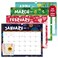 Decorably 18 Months Colorful 2025 Calendar Wall Hanging Large January 2025 to June 2026, 14.5x11.5in Spring-Bound Wall Calendar 2025-2026 Monthly