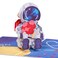 Paper Love Valentines Day Card, 3D Love Astronaut Pop Up Card, Gift for Birthday, Wedding, Anniversary, Mothers Day, Get Well, All Occasion - 5" x 7" Cover - Includes Envelope and Note Tag