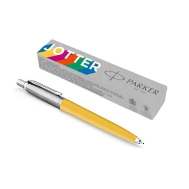 PARKER Jotter Originals Ballpoint Pen -Sunshine Yellow - Blue Ink - Gift Boxed