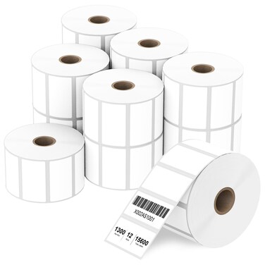 Anylabel 2" x 1" Direct Thermal Labels, Thermal Printer Labels for Barcodes Postage Address Compatible with Rollo, Zebra, Munbyn, Nelko Thermal Labels Printers (12 Rolls, 1300 Labels/Roll)