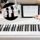 CCINEE Removable Piano Keyboard Note Labels 88 Keys Full Size for Learning,Bold Reusable Silicone Piano Key Stickers for Beginners Comes with Box