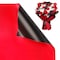 CCINEE 20 Sheets Double Sided Flower Wrapping Paper Waterproof Fresh Flower Packing Material Florist Bouquet Supplies DIY Craft Gift Packing, Red+Black