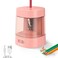 Deli Electric Pencil Sharpener, Automatic Pencil Sharpeners for No.2 Pencils Colored Pencils, USB &amp; Battery Operated Pencil Sharpener for Kids, School, Home, Office, Classroom, Pink