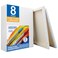 FIXSMITH Stretched White Blank Canvas - 11x14 Inch, 8 Pack, Primed,100% Cotton,5/8 Inch Profile of Super Value Pack for Acrylics,Oils &amp; Other Painting Media