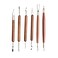 S &amp; E TEACHER'S EDITION 6 Pcs Pottery &amp; Clay Sculpting Tools, Double-Sided, Smooth Wooden Handles.