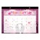AECCN Desk Calendar 2025, Calendar 2025 from Jan. 2025 - Jun. 2026, Anti Ink Bleed and Transparent Cover, 17" x 12" Large Seasonal Desktop Calendar for Home &amp; Office Planning
