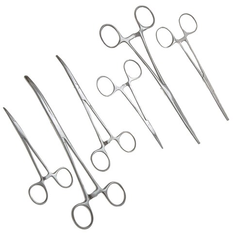 SURGICAL ONLINE Ultimate Hemostat Set, 6 Piece Ideal for Hobby Tools, Electronics, Fishing and Taxidermy (8&quot;, 6.25&quot; and 5&quot;)
