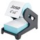 JIOSE 4x6 Label Holder - Thermal Label Holder for Rolls and Fan-Fold Labels - Work with Desktop Label Printer