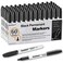Keebor Black Permanent Markers Fine Tip, 60 Pack, Quick Drying &amp; Fade Resistant, Permanent Marker Set for Wood, Plastic, Paper, Metal, And More