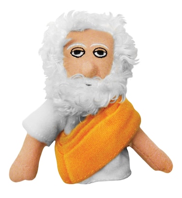 The Unemployed Philosophers Guild Plato Plush Finger Puppet and Refrigerator Magnet