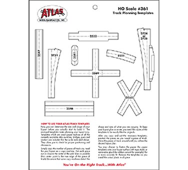Track Planning Template HO Scale Atlas Trains