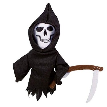 Grim Reaper Death Plush Finger Puppet and Refrigerator Magnet