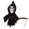 Grim Reaper Death Plush Finger Puppet and Refrigerator Magnet