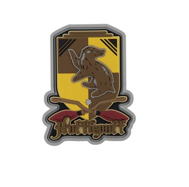 Harry Potter Hufflepuff Quidditch Soft Touch Magnet, 3", Multicolor