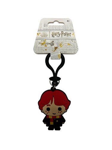 Harry Potter Cute Ron Soft Touch PVC Key Ring, 3", Multicolor