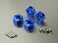Raidenracing Aluminum Alloy 12mm X 7mm Widen Wheel Hub Hex Drive Adaptor for RC Crawler SCX10 F350 Wraith Blue