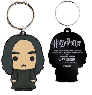 Harry Potter Cute Snape Soft Touch PVC Key Ring, 3", Multicolor