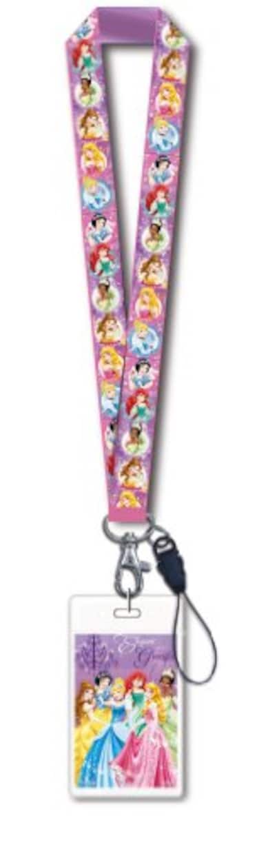 Disney Princess Lanyard with Card Holder,Pink,1