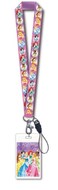 Disney Princess Lanyard with Card Holder,Pink,1