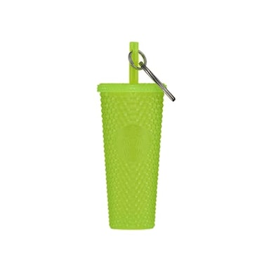 Starbucks 2022 Halloween Glow in the Dark Key Chain Ornament Lemon Grass Green