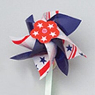 Marvel Trading Company, Inc. U.S. Toy 14" Patriotic Stars Pinwheels, Red White Blue, 4th of July, 12 Pack