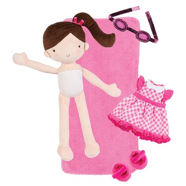 ADORA Exclusive Sunshine Friends Collection, Plush Doll and Clothes with Sunlight - Activated Color - Changing Bathing Suit, Birthday Gift for Ages 3+ - Rae