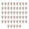 PRETYZOOM Mini Plastic Skull Heads Realistic Skeleton Head Skull Model Desktop Ornament for DIY Halloween Crafts Bar Home Trick Toy Favors 50pcs
