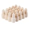 PRETYZOOM 20pcs Peg Wood Doll Bodies Wedding Topper Dolls for Men Wooden People Figures Craft for Kids Natural Wood Slices Cake Toppers Painted Child Hair Accessories