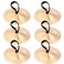 6pcs Belly Dancing Zills Brass Tibetan Tingsha Cymbals Iron Finger Cymbals with Handles Percussion Cymbal Mini Toy Rayan Toys for Kids Wind Gong Copper Finger Music Hand Bell Child