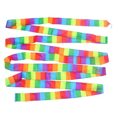 LIOOBO Kite Tail Colorful Streamer Kite Tail Flat Ribbon 10m