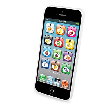 Toy Learning Play Cell Phone with 8 Functions and Dazzling Lights Interactive Toy for Toddler Baby Kids Boys Girls
