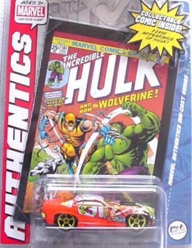MARVEL AUTHENTICS DIE-CAST SERIES CARS &amp; COMICS
