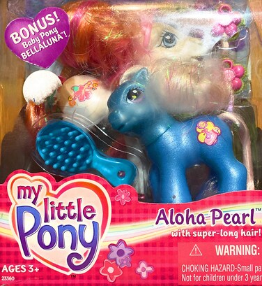 My Little Pony Aloha Pearl with Baby Bellaluna - Super Long Hair Pony (Toys "R" Us Exclusive)