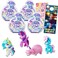 My Little Pony Party Favors for Girls - Bundle with 4 My Little Pony Water Reveal Toy Blind Bags Plus Stickers, More   My Little Pony Mystery Figures for Kids