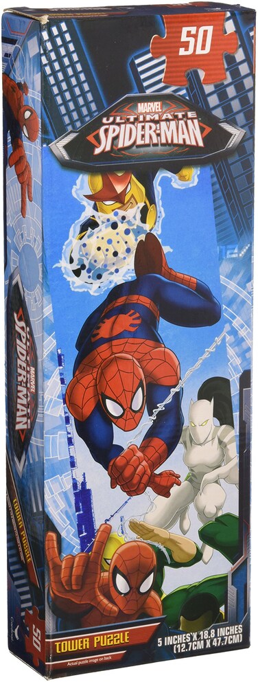 Marvel 48pc Spiderman 4 Tower Puzzle 2asst