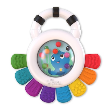 Baby Einstein Outstanding Opus The Octopus Sensory Rattle &amp; Teether Multi-Use Toy, BPA Free &amp; Chillable, 3 Months &amp; up, Multicolored