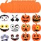 Outus 32 Pieces Halloween Foam Pumpkin Craft Set and Pumpkin Stickers Craft Stickers for Halloween Kids Craft Party Decorations