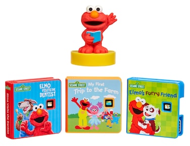Little Tikes Story Dream Machine Sesame Street Elmo &amp; Friends Story Collection, Storytime, Books, Audio Play Character, Toy Gift for Toddlers and Kids Girls Boys Ages 3+ Years