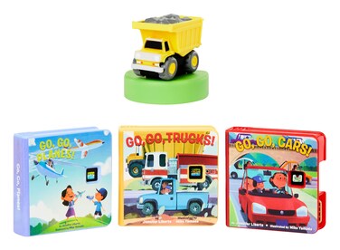 Little Tikes Story Dream Machine Go, Go, Vehicles Story Collection, Storytime, Books, Trucks, Random House, Audio Play Character, Gift and Toy for Toddlers and Kids Girls Boys Ages 3+ Years
