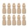 PRETYZOOM 10 Pack Unfinished Wood Peg Dolls with Hats Wooden Figure Decorative Peg Doll for Arts and Crafts Dollhouse Figures
